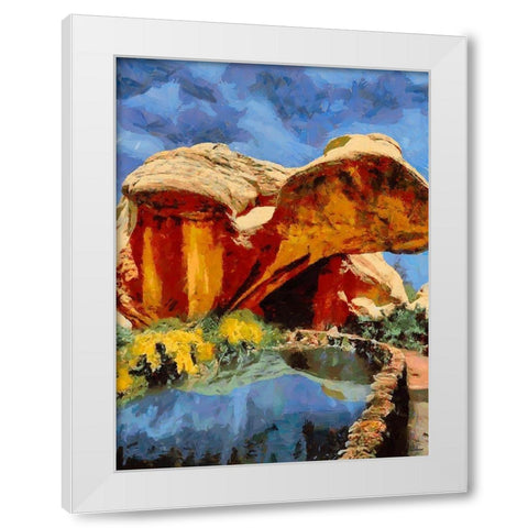 National Parks 3 White Modern Wood Framed Art Print by Medeiros, Celito