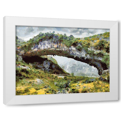 National Parks 13 White Modern Wood Framed Art Print by Medeiros, Celito