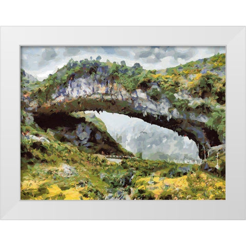 National Parks 13 White Modern Wood Framed Art Print by Medeiros, Celito