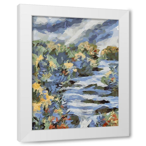 Landscapes in Monet Style IV White Modern Wood Framed Art Print by Medeiros, Celito
