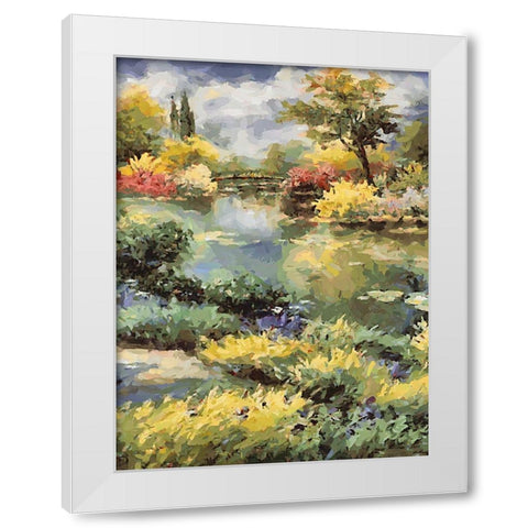 Landscapes in Monet Style XIX White Modern Wood Framed Art Print by Medeiros, Celito