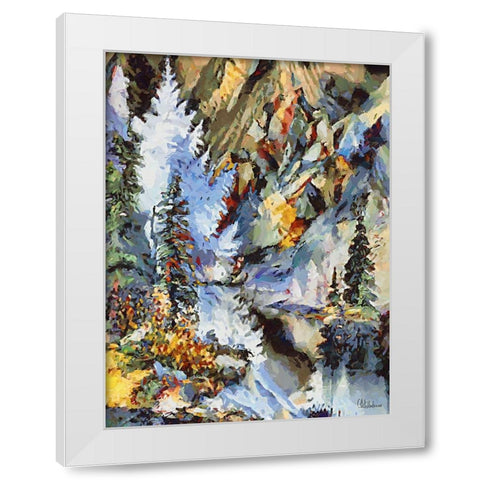 Landscapes in Monet Style XXXIV White Modern Wood Framed Art Print by Medeiros, Celito