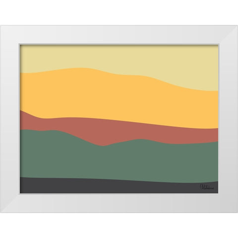 A Game with Abstract Shapes XXXII White Modern Wood Framed Art Print by Medeiros, Celito