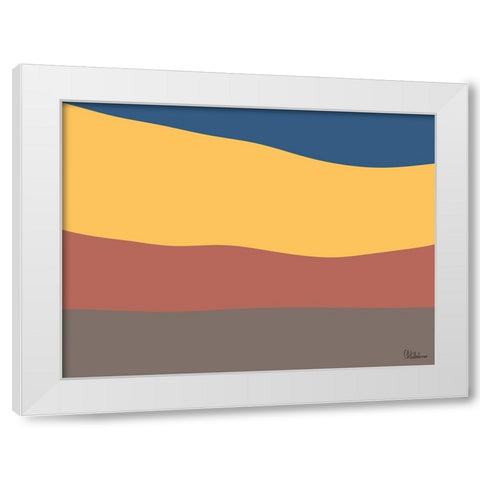 A Game with Abstract Shapes XXXIII White Modern Wood Framed Art Print by Medeiros, Celito