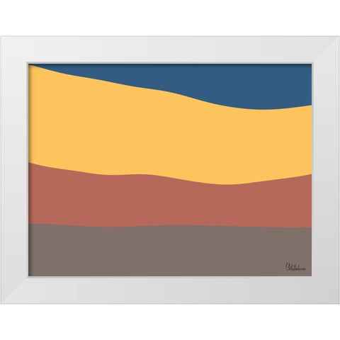 A Game with Abstract Shapes XXXIII White Modern Wood Framed Art Print by Medeiros, Celito