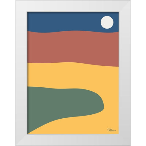 A Game with Abstract Shapes XXXIV White Modern Wood Framed Art Print by Medeiros, Celito