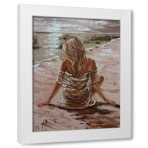 Silence II White Modern Wood Framed Art Print by Luniak, Monika