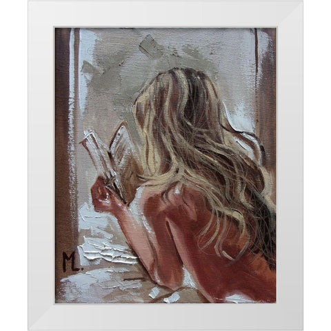 Good Book White Modern Wood Framed Art Print by Luniak, Monika