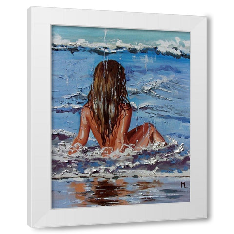 Sunny Day White Modern Wood Framed Art Print by Luniak, Monika