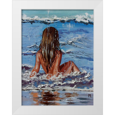 Sunny Day White Modern Wood Framed Art Print by Luniak, Monika