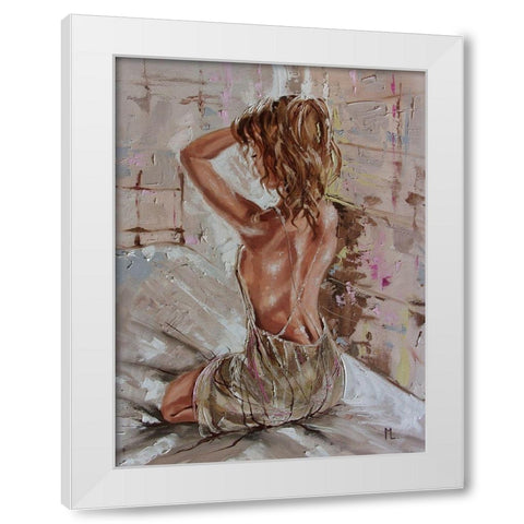 Light in the Room White Modern Wood Framed Art Print by Luniak, Monika