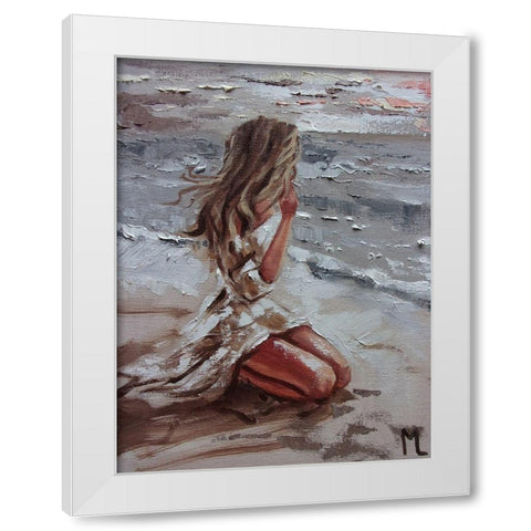 Summer Day White Modern Wood Framed Art Print by Luniak, Monika