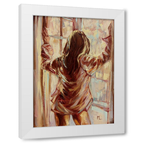 Fresh Morning Air White Modern Wood Framed Art Print by Luniak, Monika