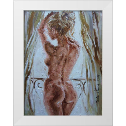 Sunny Morning White Modern Wood Framed Art Print by Luniak, Monika