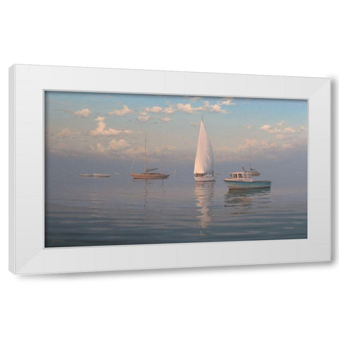 Style White Modern Wood Framed Art Print by Adamov, Alexey