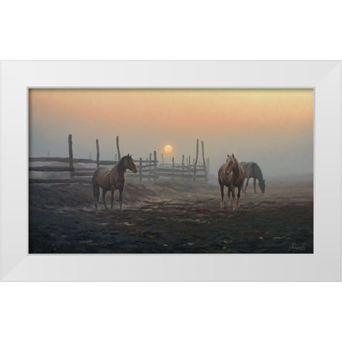 Wake Up White Modern Wood Framed Art Print by Adamov, Alexey