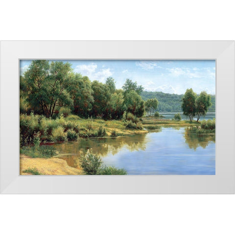 Russian Landscapes I White Modern Wood Framed Art Print by Davutov, Ilfat