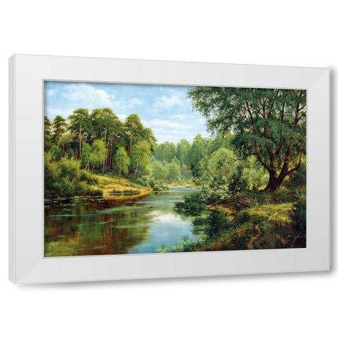 Russian Landscapes I White Modern Wood Framed Art Print by Davutov, Ilfat