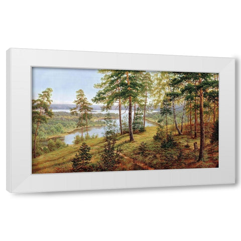 Russian Landscapes I White Modern Wood Framed Art Print by Davutov, Ilfat
