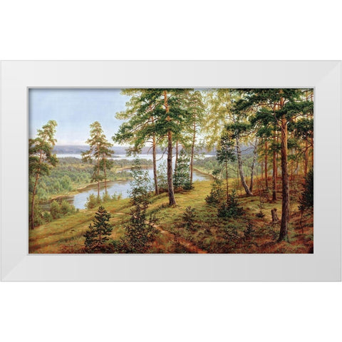 Russian Landscapes I White Modern Wood Framed Art Print by Davutov, Ilfat