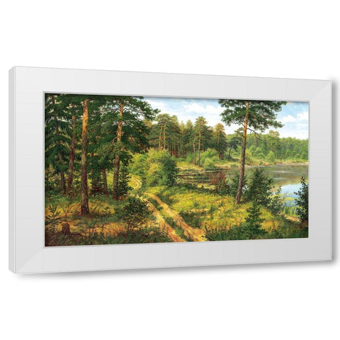 Russian Landscapes I White Modern Wood Framed Art Print by Davutov, Ilfat