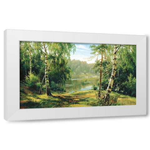 Russian Landscapes I White Modern Wood Framed Art Print by Priscepa, Igor