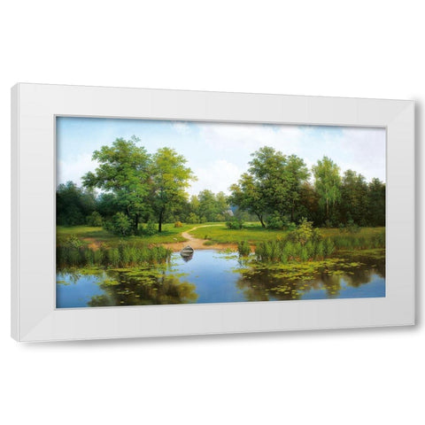 Russian Landscapes I White Modern Wood Framed Art Print by Babicev, Vjaceslav