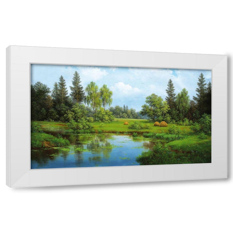 Russian Landscapes I White Modern Wood Framed Art Print by Babicev, Vjaceslav
