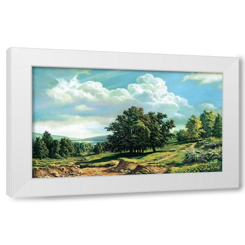 Trail to Lake White Modern Wood Framed Art Print by Krol, Wieslaw