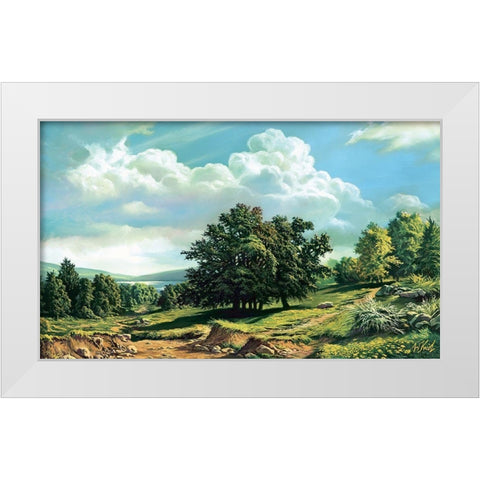 Trail to Lake White Modern Wood Framed Art Print by Krol, Wieslaw
