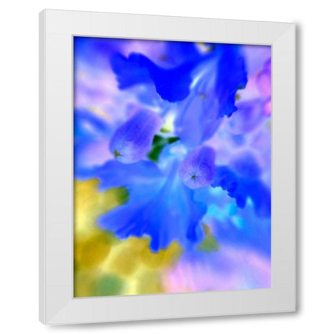 Lacy Edges White Modern Wood Framed Art Print by Grayscale