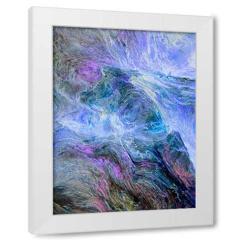 Lava Storm I White Modern Wood Framed Art Print by Grayscale