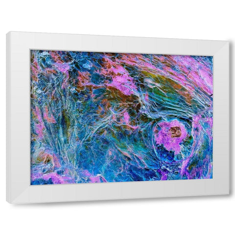 Lava Storm II White Modern Wood Framed Art Print by Grayscale