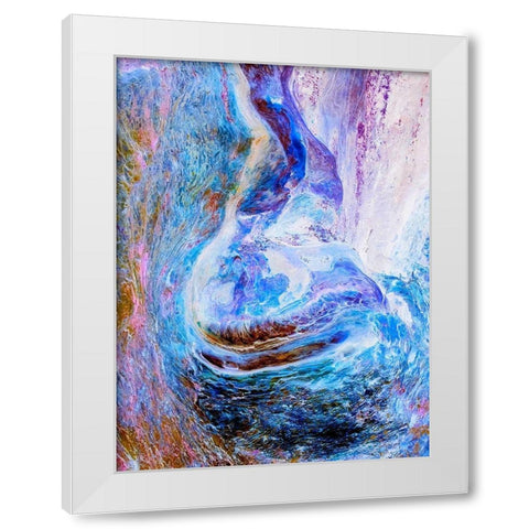 Lava Storm III White Modern Wood Framed Art Print by Grayscale