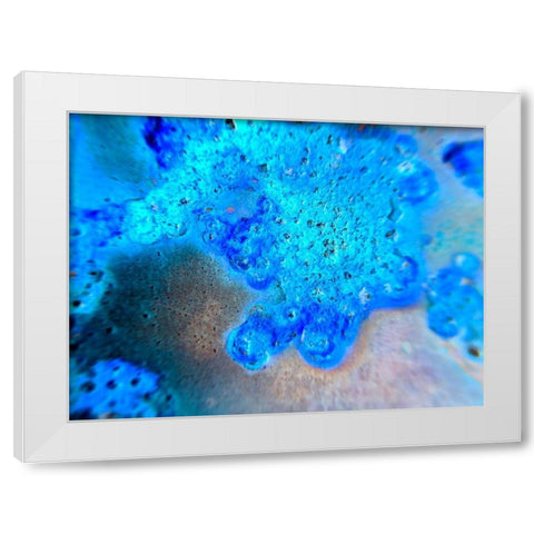 Blue Oxide White Modern Wood Framed Art Print by Grayscale