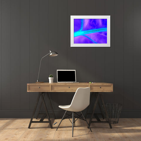 Energy Connection I White Modern Wood Framed Art Print by Grayscale