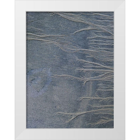 Sand Fibers II White Modern Wood Framed Art Print by Grayscale