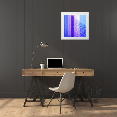 BioStripes I White Modern Wood Framed Art Print by Grayscale