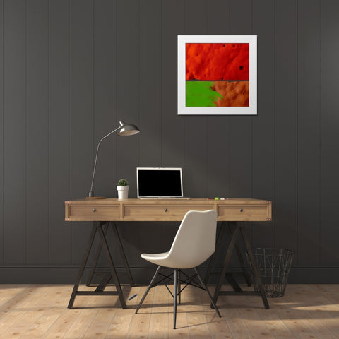 Texture Block I White Modern Wood Framed Art Print by Grayscale