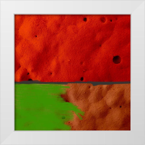 Texture Block I White Modern Wood Framed Art Print by Grayscale