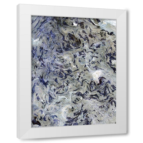 Texture Fluid II White Modern Wood Framed Art Print by Grayscale