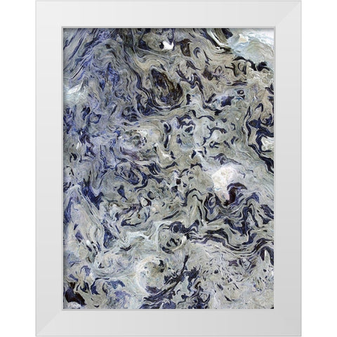 Texture Fluid II White Modern Wood Framed Art Print by Grayscale