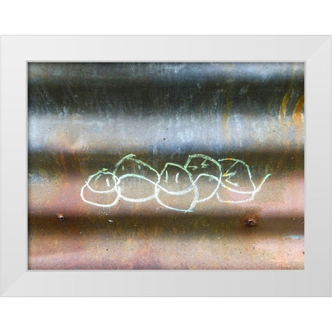 Emoji Faces I White Modern Wood Framed Art Print by Grayscale