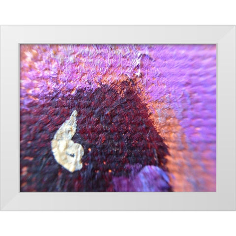 Paint Closeup III White Modern Wood Framed Art Print by Grayscale