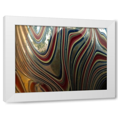 Candy Stripes I White Modern Wood Framed Art Print by Grayscale