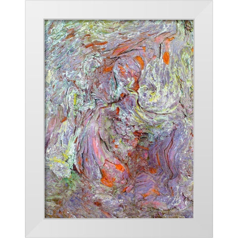 Bark Lava I White Modern Wood Framed Art Print by Grayscale