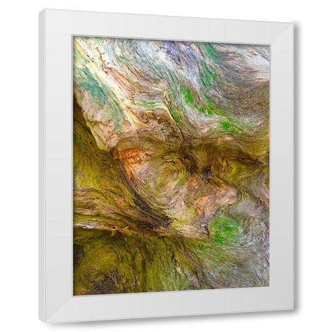 Bark Lava II White Modern Wood Framed Art Print by Grayscale