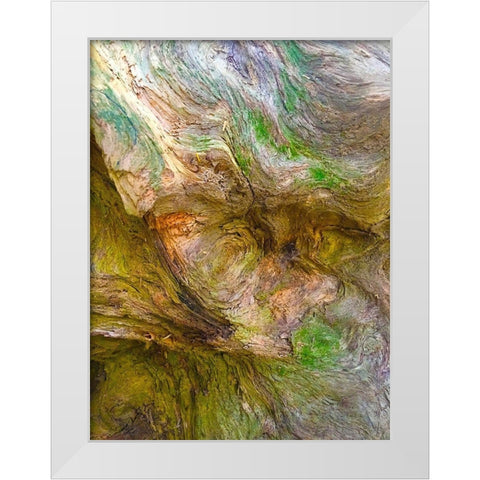 Bark Lava II White Modern Wood Framed Art Print by Grayscale