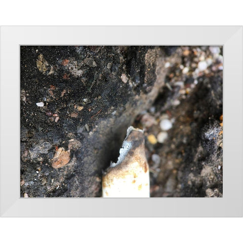 Blacktop II White Modern Wood Framed Art Print by Grayscale