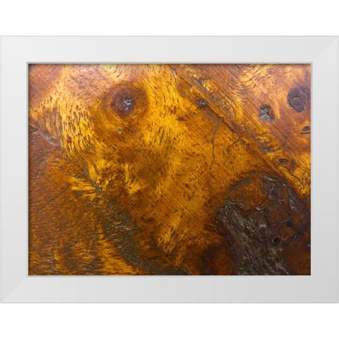 Wood Texture II White Modern Wood Framed Art Print by Grayscale